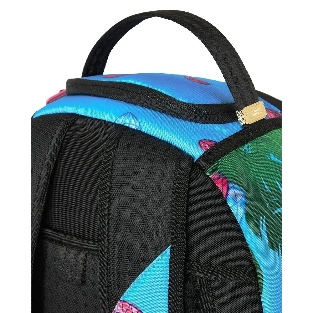 Sprayground Pink Panther Big OL' Diamond Backpack Unisex Blue Outdoor Bag